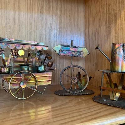Set of 3 Garden Themed Metal Art