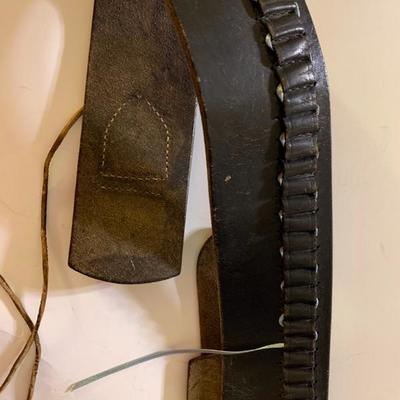 Hunter Leather Gun Holster Belt