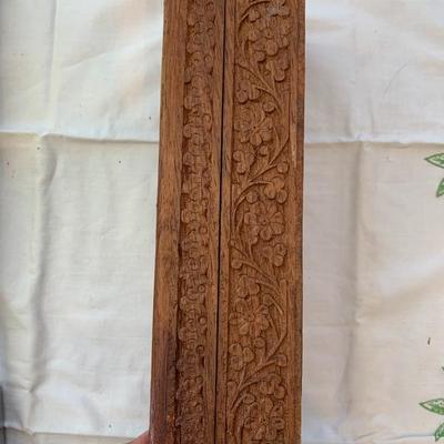 Carved Wood Incense Box