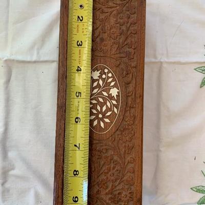 Carved Wood Incense Box