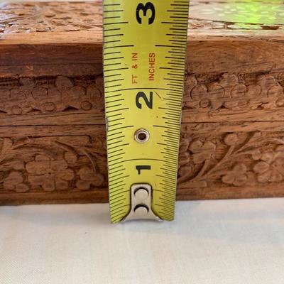 Carved Wood Incense Box
