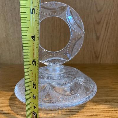Vintage Crystal Perfume Bottle with Dauber