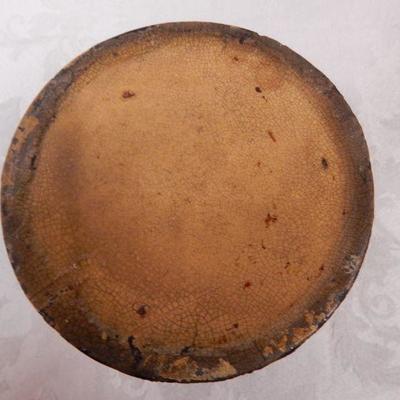 Primitive Wood Dough Bowl - 17-1/2" W x 6" H - Antique Patina & Use Markings 