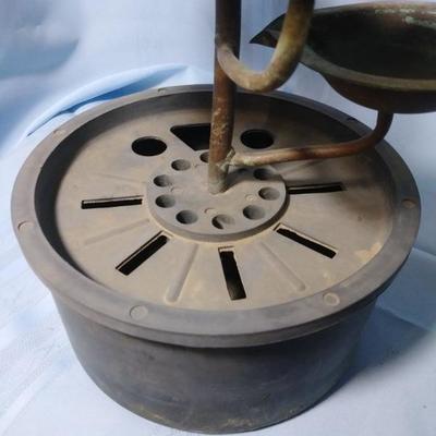 Antique Copper Waterfall - 13-1/2" Tall 7-1/4" Bottom Diameter