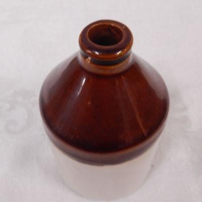 Brown & Cream Stoneware Mercury Jug 