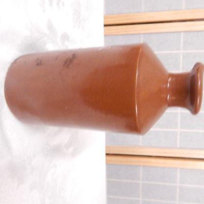 Brown Stoneware Ink Bottle