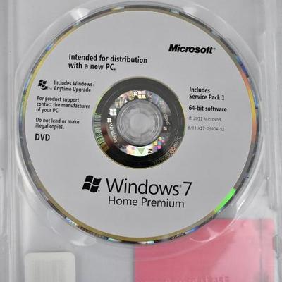 Microsoft Windows 7 Home Premium Discs - 2 Keys, At Least 1 Guaranteed to Work