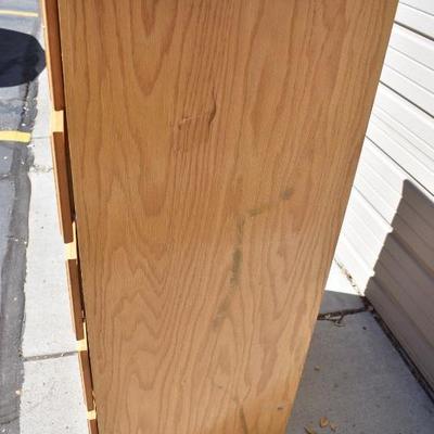 5 Drawer Wooden Dresser, 4'x31.5"x19" - Small Dent on Side & Below 3rd Drawer