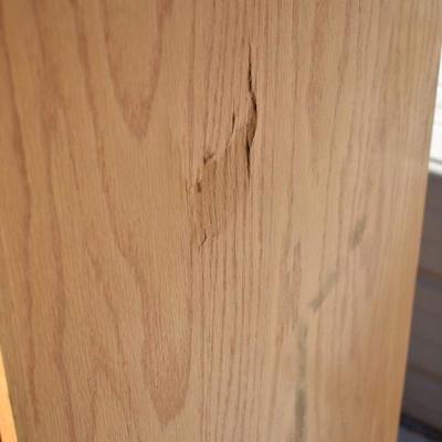 5 Drawer Wooden Dresser, 4'x31.5"x19" - Small Dent on Side & Below 3rd Drawer