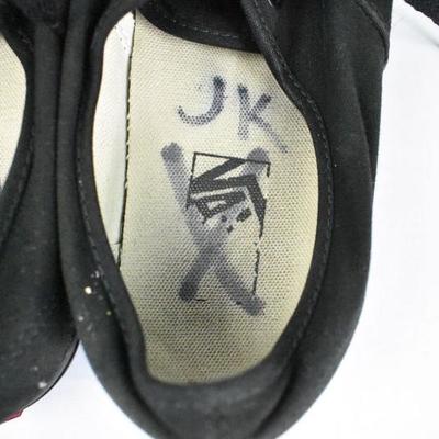 Black Vans Shoes w/ Brown Soles & Black Laces, Men's Size 9.5/Women's Size 11