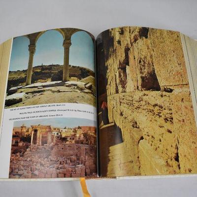 Holy Bible, Hardcover, Cream with Metallic Gold Accents, New Condition 1968