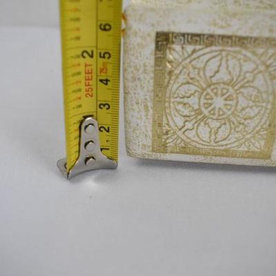 Holy Bible, Hardcover, Cream with Metallic Gold Accents, New Condition 1968