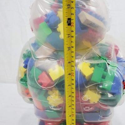 Large Mega Bloks Container with Other Building Pieces