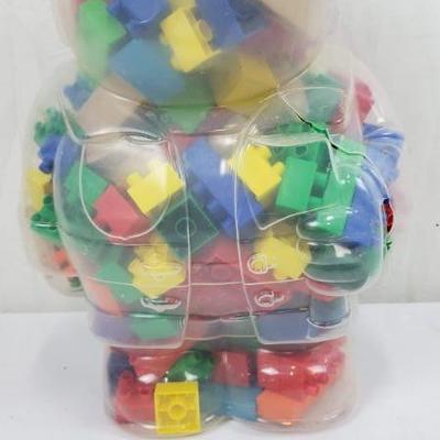 Large Mega Bloks Container with Other Building Pieces
