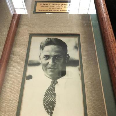 Golf Memorabilia of Robert Jones Shadow Box 