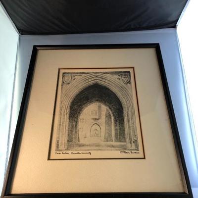 Etching of the Princeton Arches