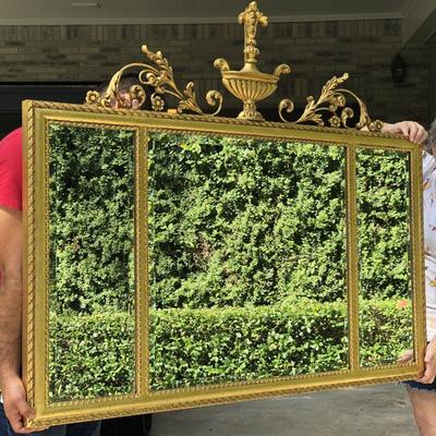 gold framed mirror