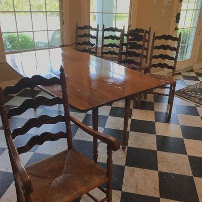Drop Leaf Pine Farmhouse Table