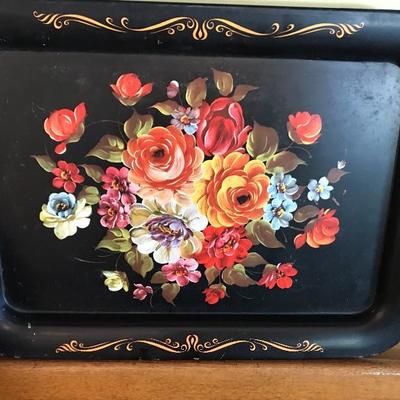 Three Black Trays
