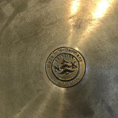 Horn  & Pewter Cups & Tray