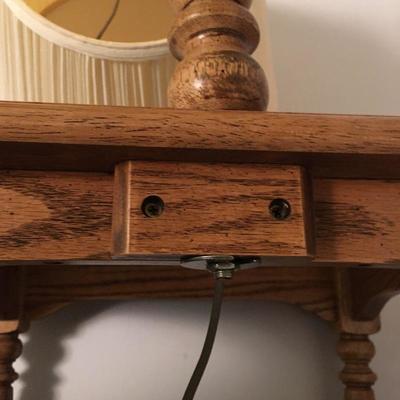 Lot 14 - Magazine Rack & Lamp