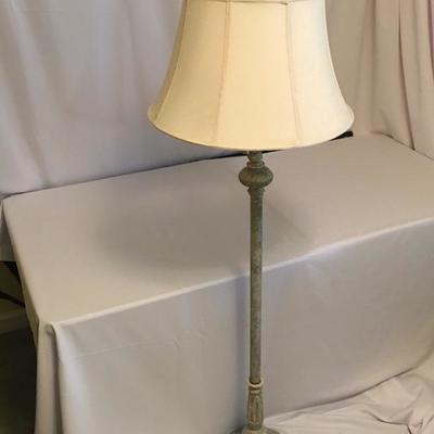 Lot 16 - Side Table & Floor Lamp
