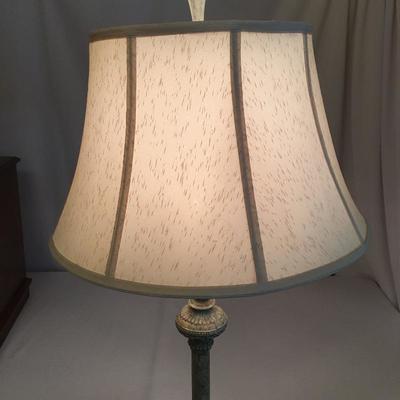 Lot 16 - Side Table & Floor Lamp