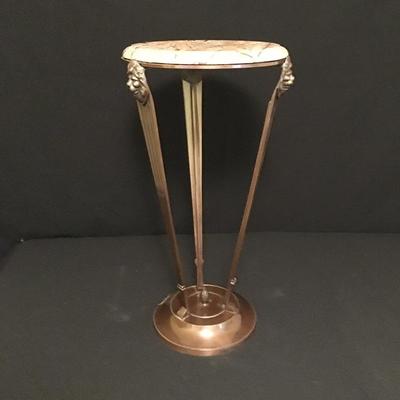 Lot 26 - Plant Stand & Glass Jar