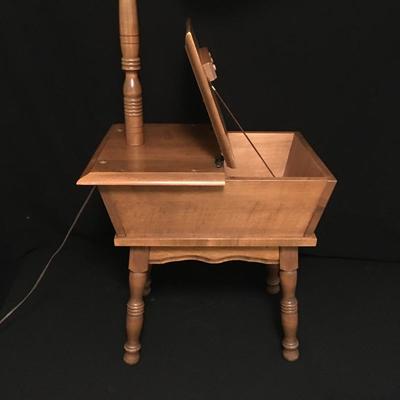 Lot 27 - Side Table & Lamp