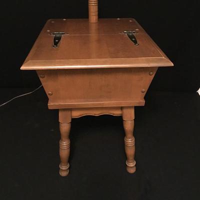Lot 27 - Side Table & Lamp