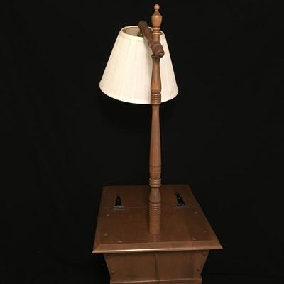Lot 27 - Side Table & Lamp