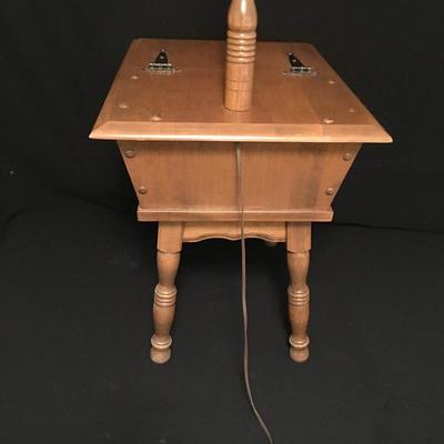 Lot 27 - Side Table & Lamp