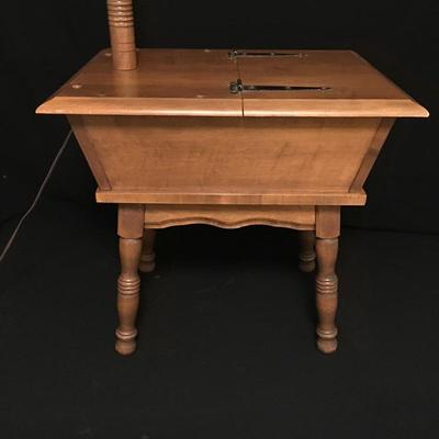 Lot 27 - Side Table & Lamp