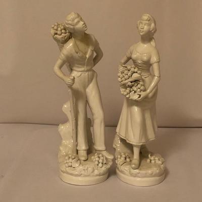 Lot 47 - Belleek Vase & Figurines