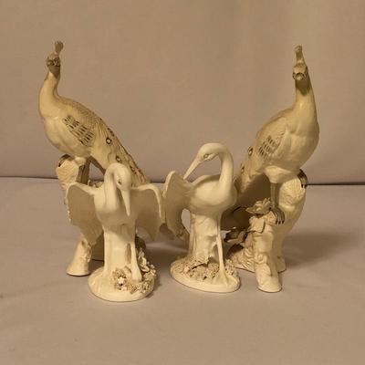 Lot 48 - Two Pairs of Ceramic Birds