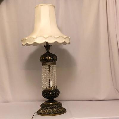 Lot 49 - Large Brass Ornate Lamp