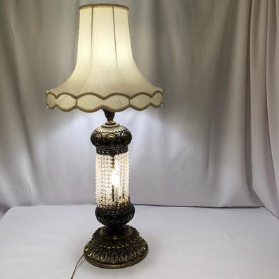 Lot 49 - Large Brass Ornate Lamp