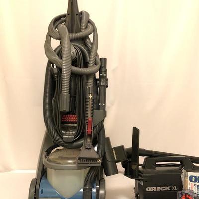 Lot 90- Oreck XL Vacuum with Bissel Pro Heat Plus