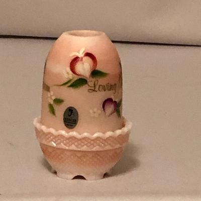 Lot 93- Fenton Pink Milk Glass