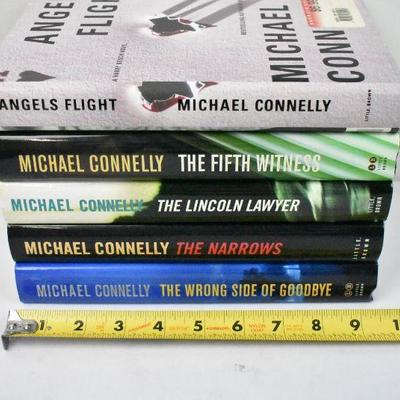 5 Hardcover Books by Michael Connelly: Angels Flight -to- The Wrong Side of...