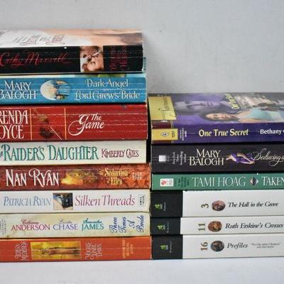 14 Paperback Romance Books: (8 are Historical Romance):