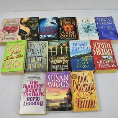 14 Paperback Books, Romance & Romantic Suspense: Almost Heaven -to- The Taming