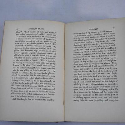 Antique Hardcover Book 1902: American Traits from the Point of View of a German