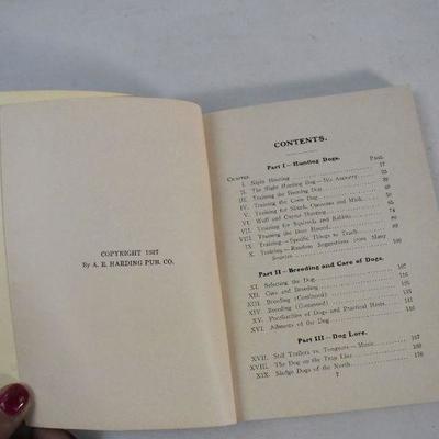 Vintage 1937 Paperback Book: Hunting Dogs by Oliver Hartley