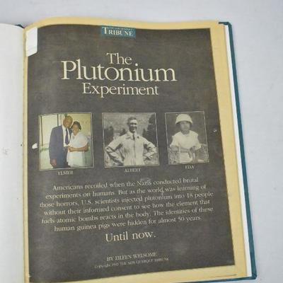 1993 Hardcover Book "The Plutonium Experiment"