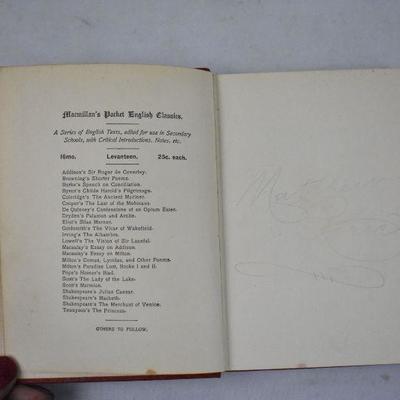 Antique Hardcover Book 1900: Sir Roger de Coverley, Essays from the Spectator