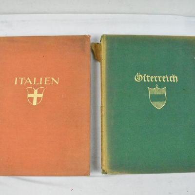 Italien (1925) & Olterreich (1928) Vintage German Books, Photos Italy & Austria
