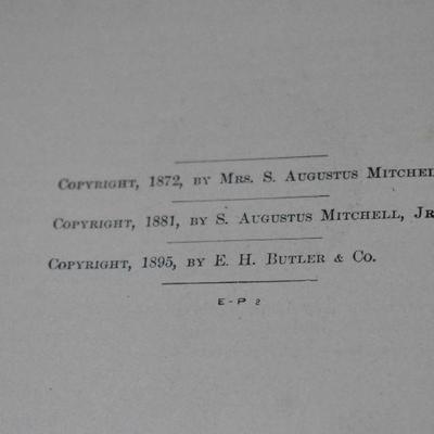 Antique 1895 Hardcover Book: Mitchell's Intermediate Geography WV Edition