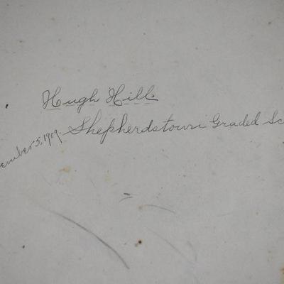 Antique 1895 Hardcover Book: Mitchell's Intermediate Geography WV Edition