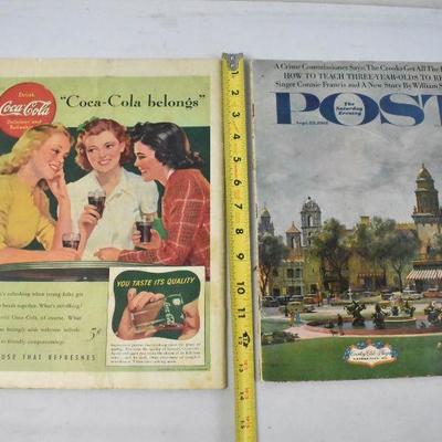 The Saturday Evening Post Magazines - Vintage 1941 and 1961